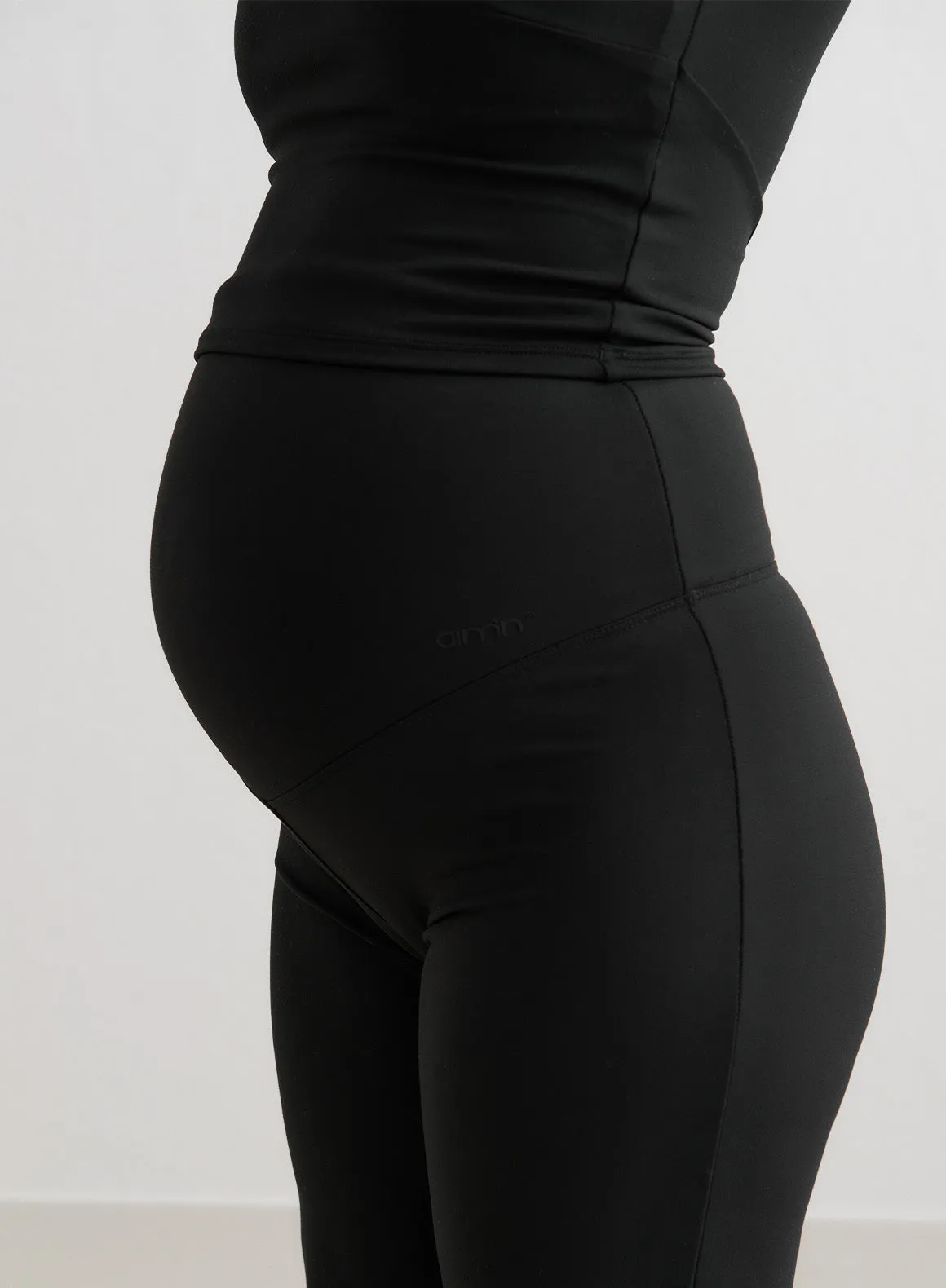 Black Sense Maternity Wide Petite Pants sold by Aimn product image thumbnail 3