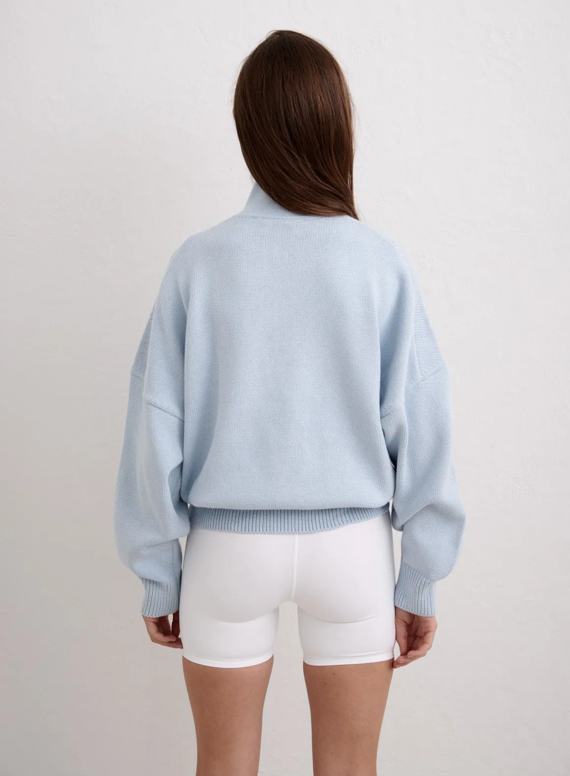 Aura College Knitted Half Zip sold by Aimn product image thumbnail 5