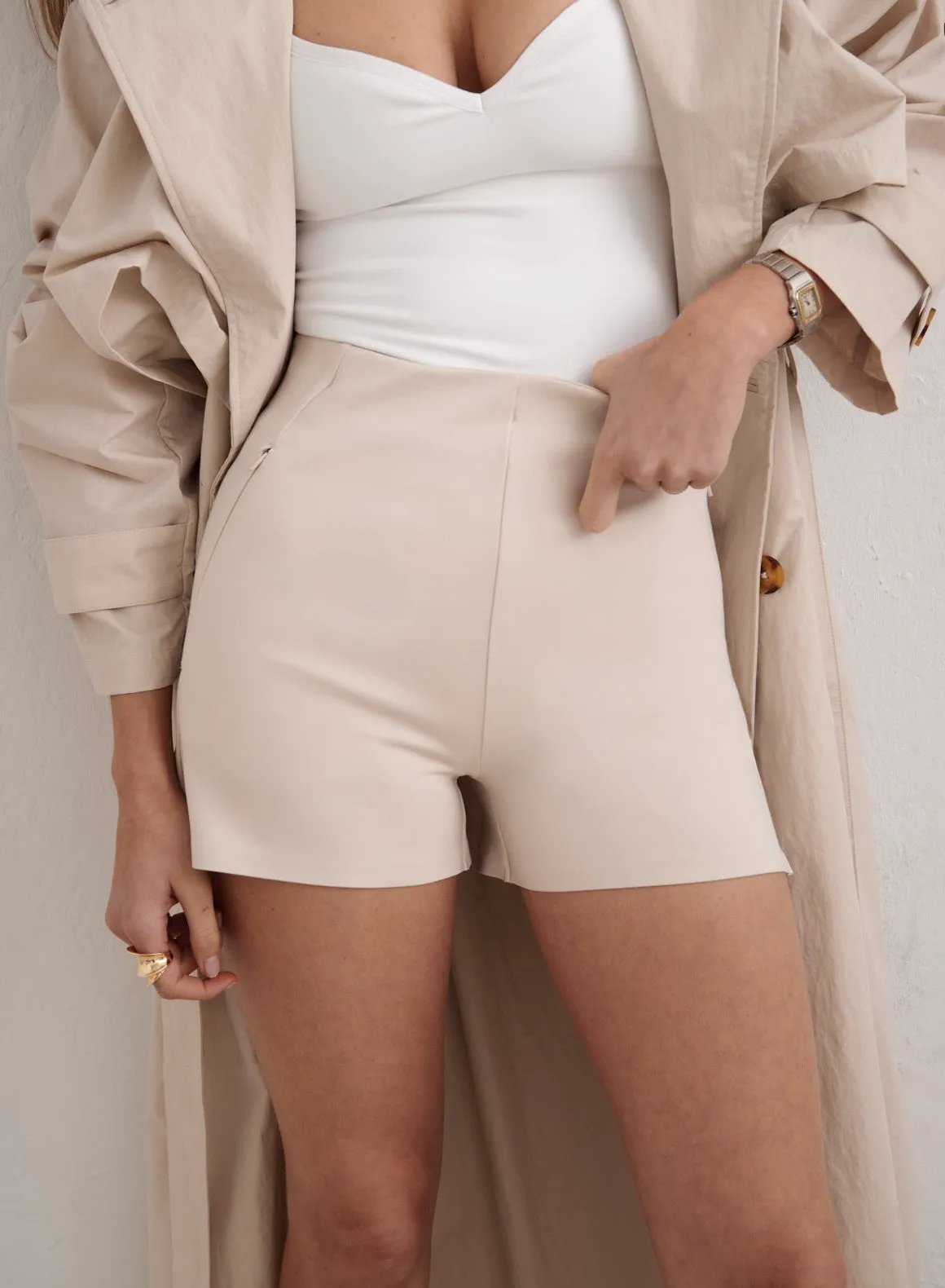 Sand Luxe Shorts sold by Aimn product image thumbnail 3
