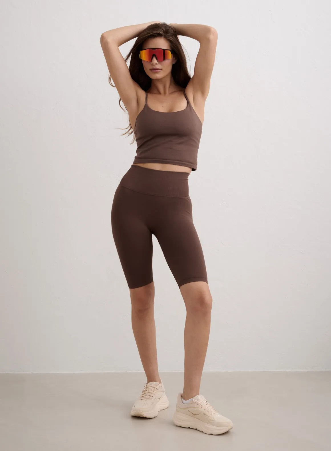 Macchiato Shape Seamless Biker Shorts sold by Aimn