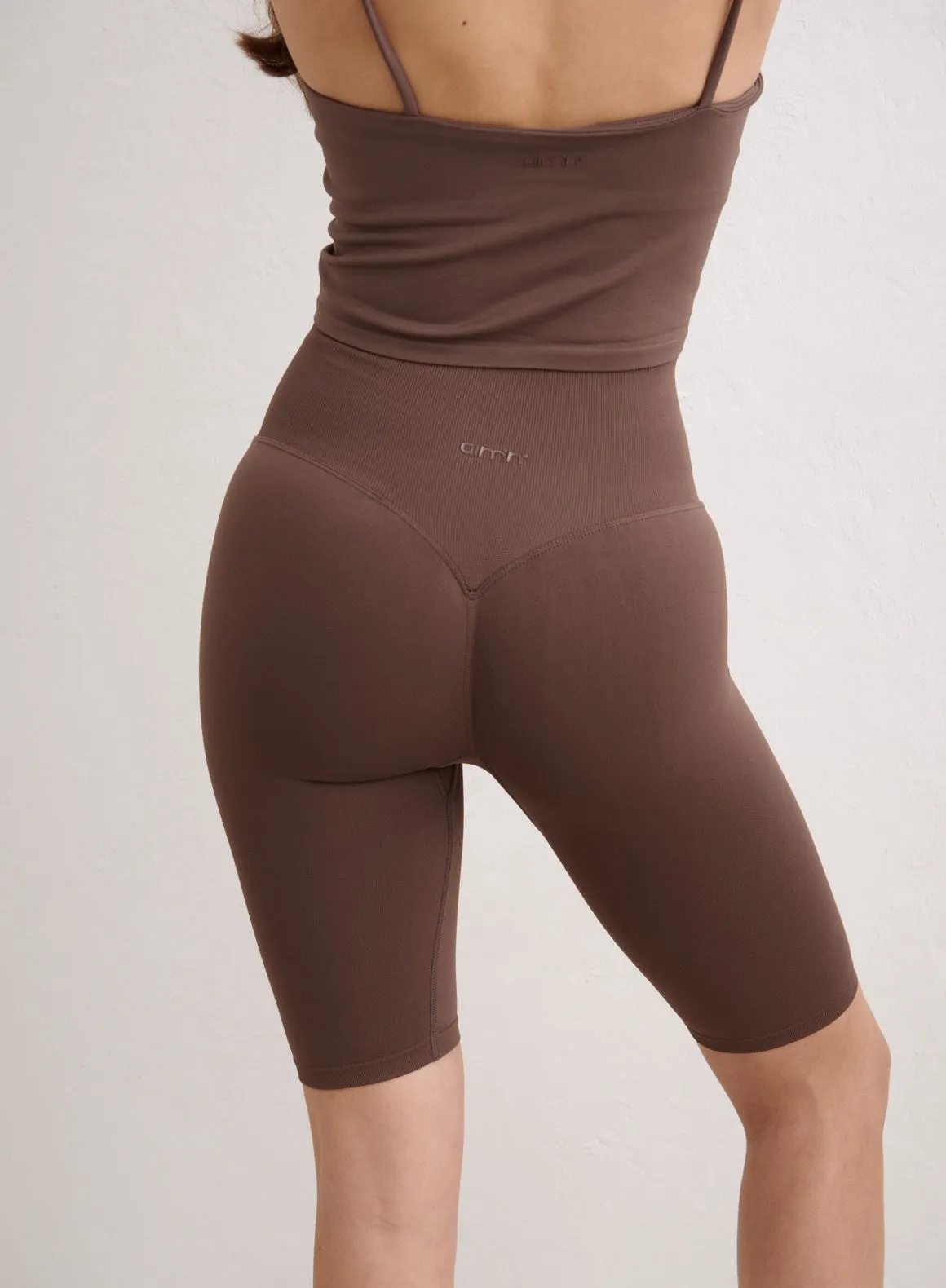 Macchiato Shape Seamless Biker Shorts sold by Aimn product image thumbnail 5