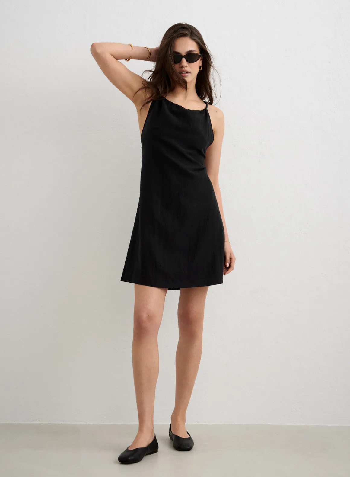 Black Riviera Short Dress sold by Aimn product image thumbnail 5