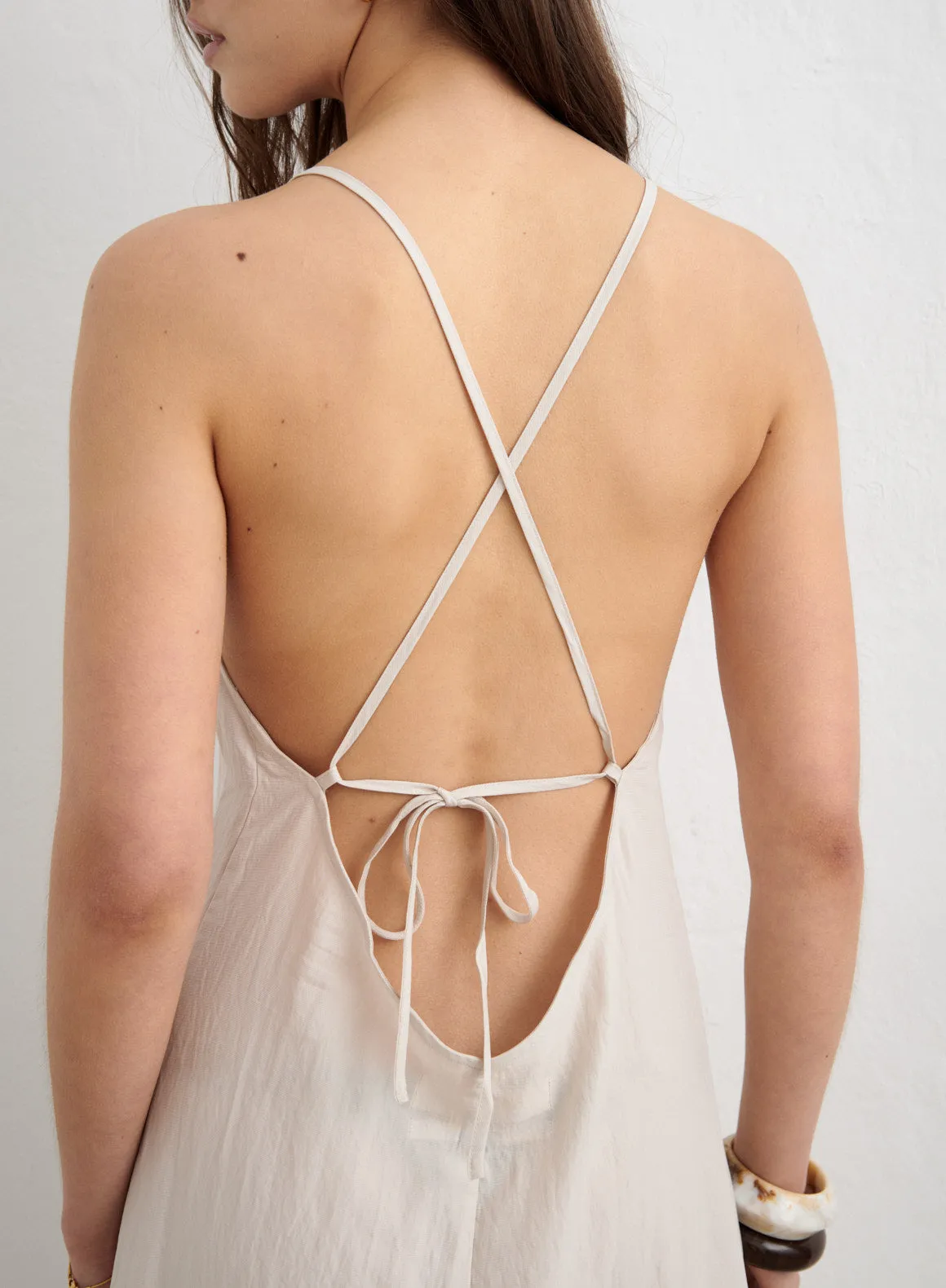 Sand Riviera Maxi Dress sold by Aimn product image thumbnail 5