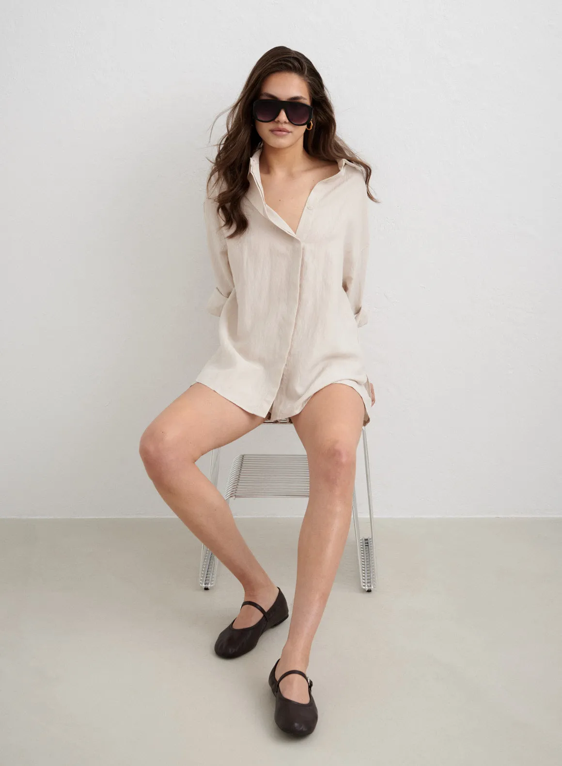 Sand Riviera Shirt sold by Aimn