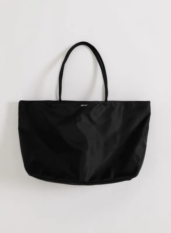 Black Nylon Weekend Bag made by Aimn