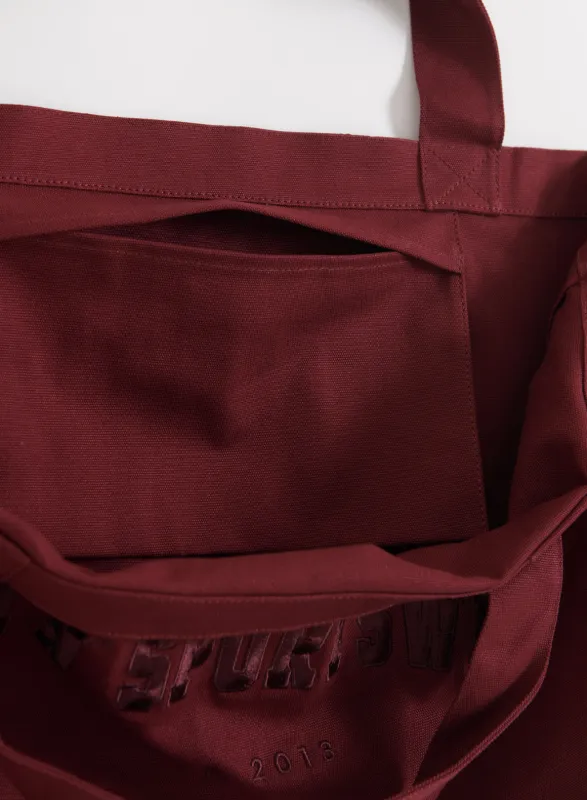 Merlot Varsity Tote Bag made by Aimn