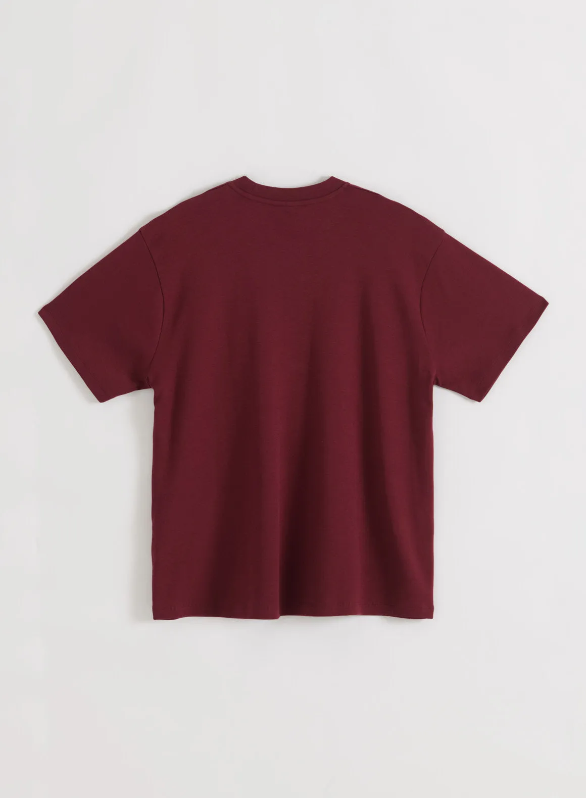 Merlot Varsity Boyfriend T-shirt sold by Aimn product image thumbnail 5
