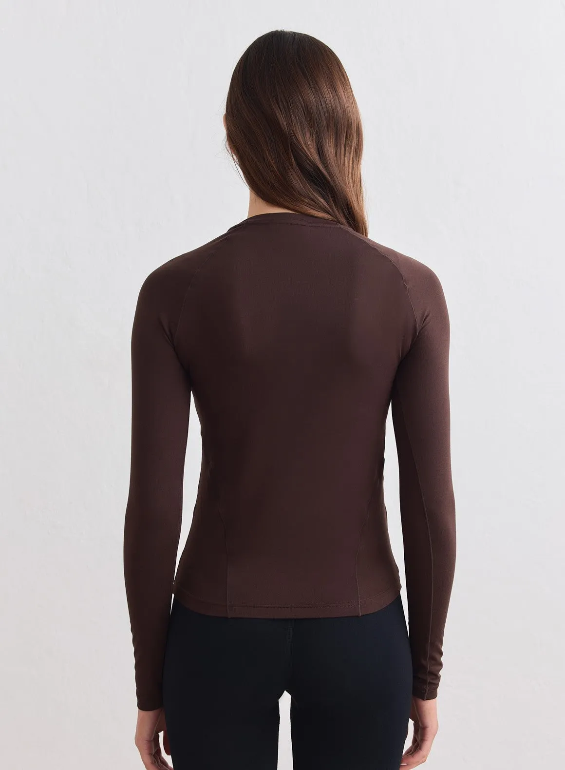Chocolate Soft Basic Long Sleeve sold by Aimn product image thumbnail 5