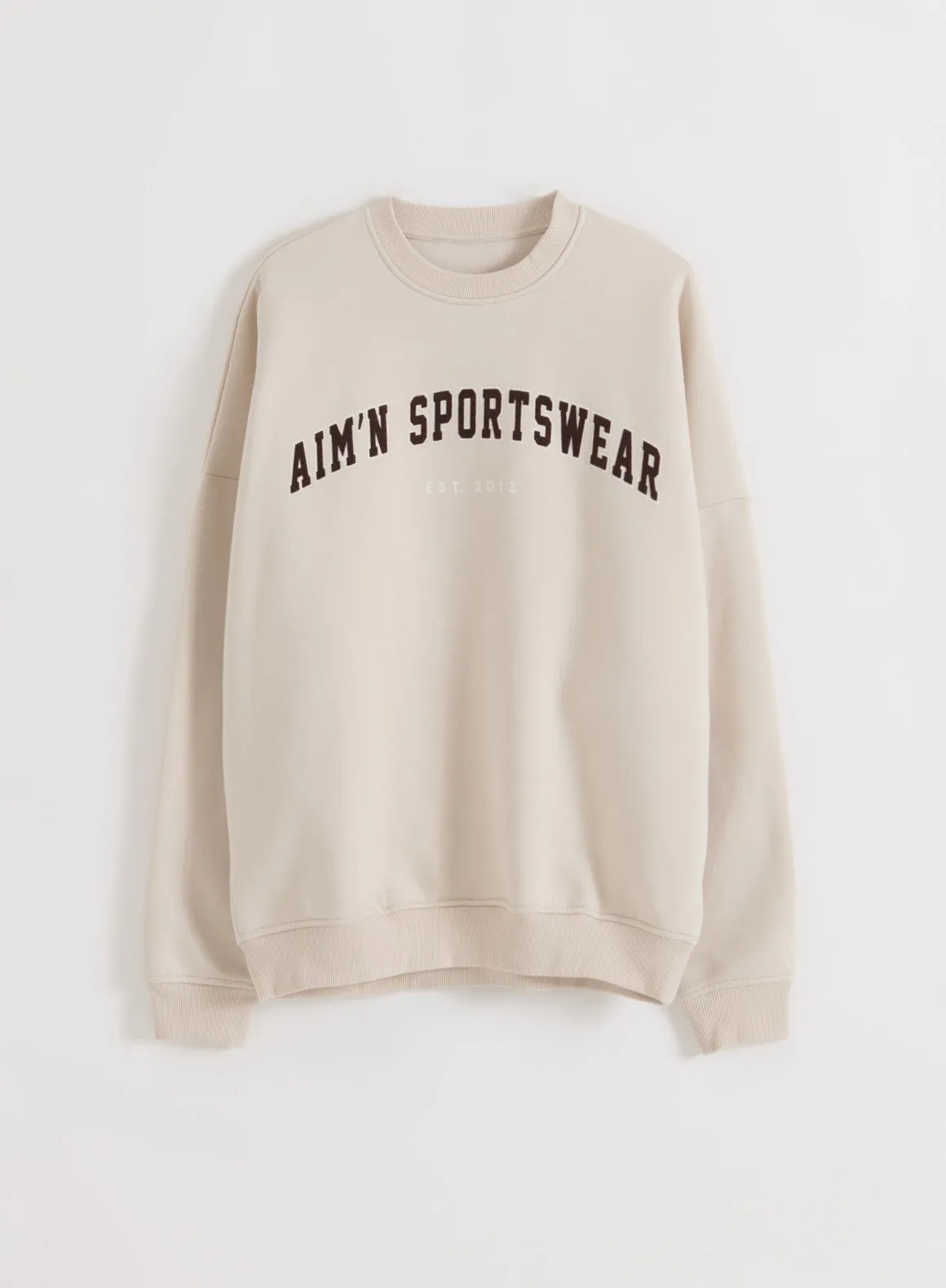 Sand Varsity Sweatshirt sold by Aimn