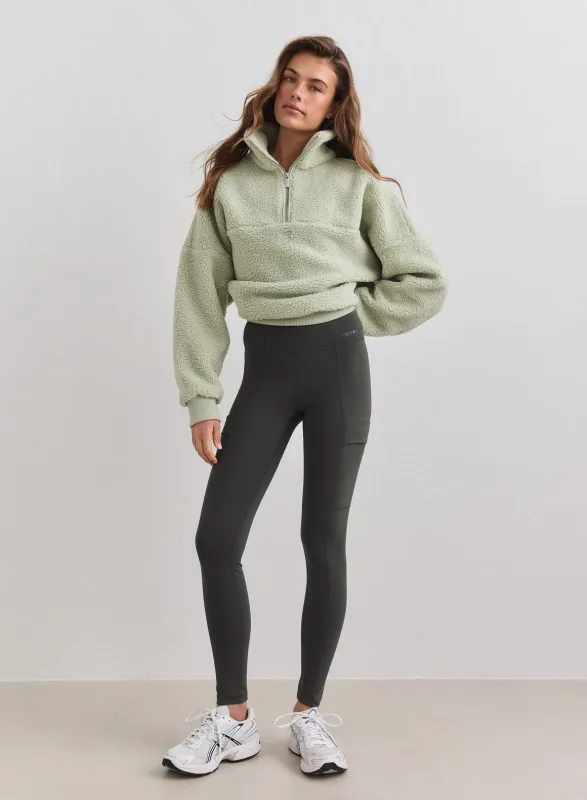 Dark Ivy Warming Pocket Tights made by Aimn