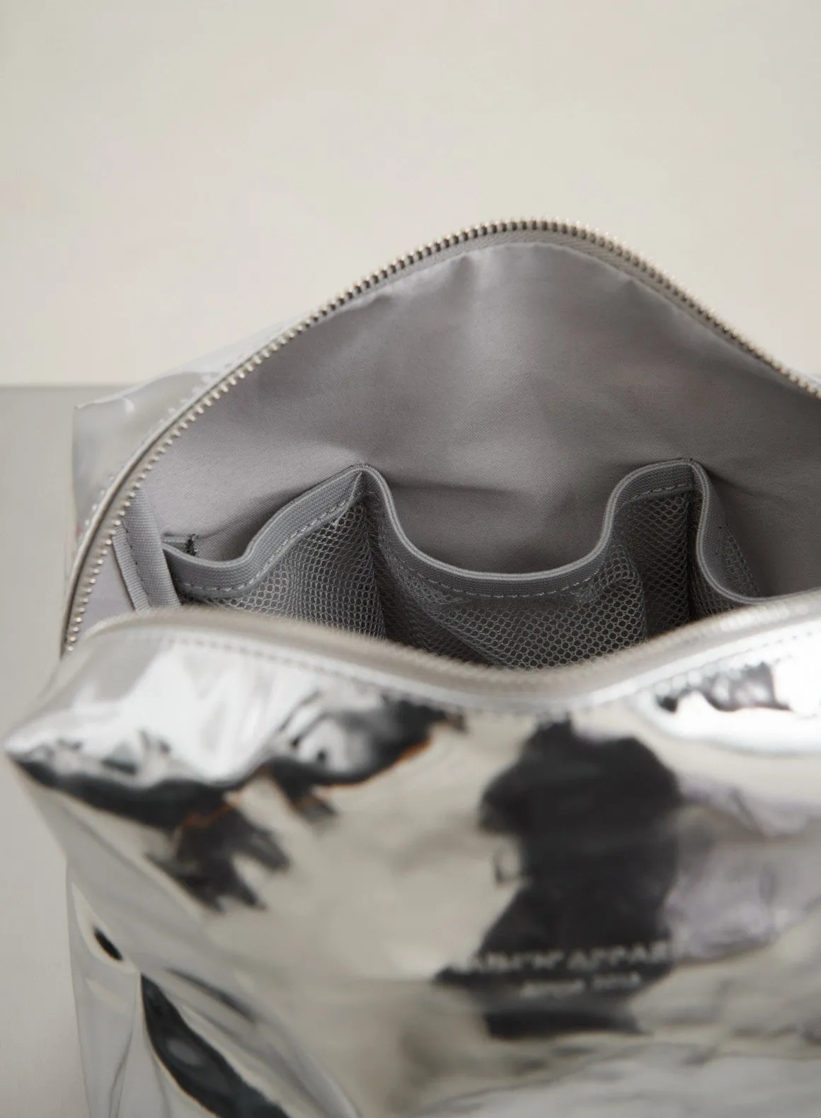 Silver Large Toiletry Bag sold by Aimn product image thumbnail 2