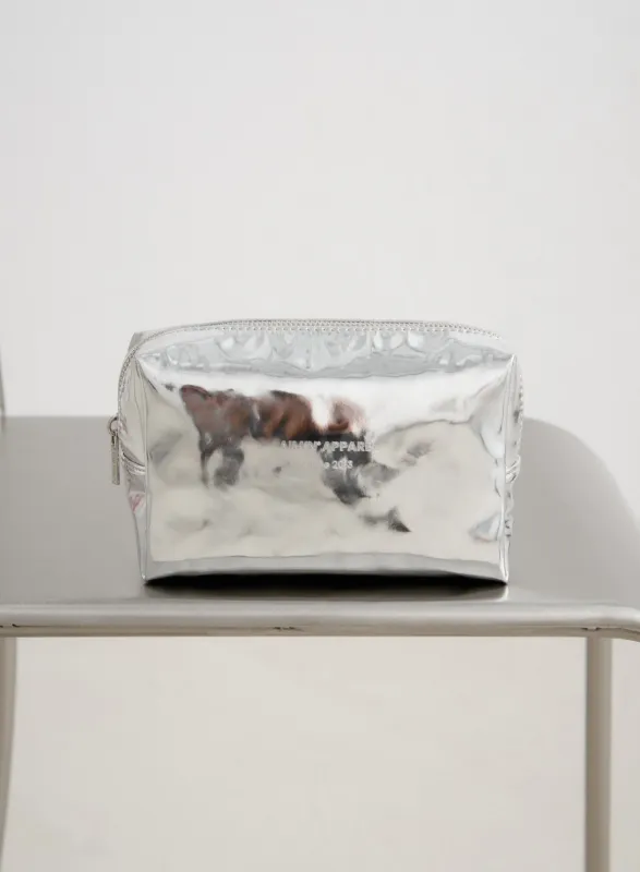 Silver Small Toiletry Bag made by Aimn