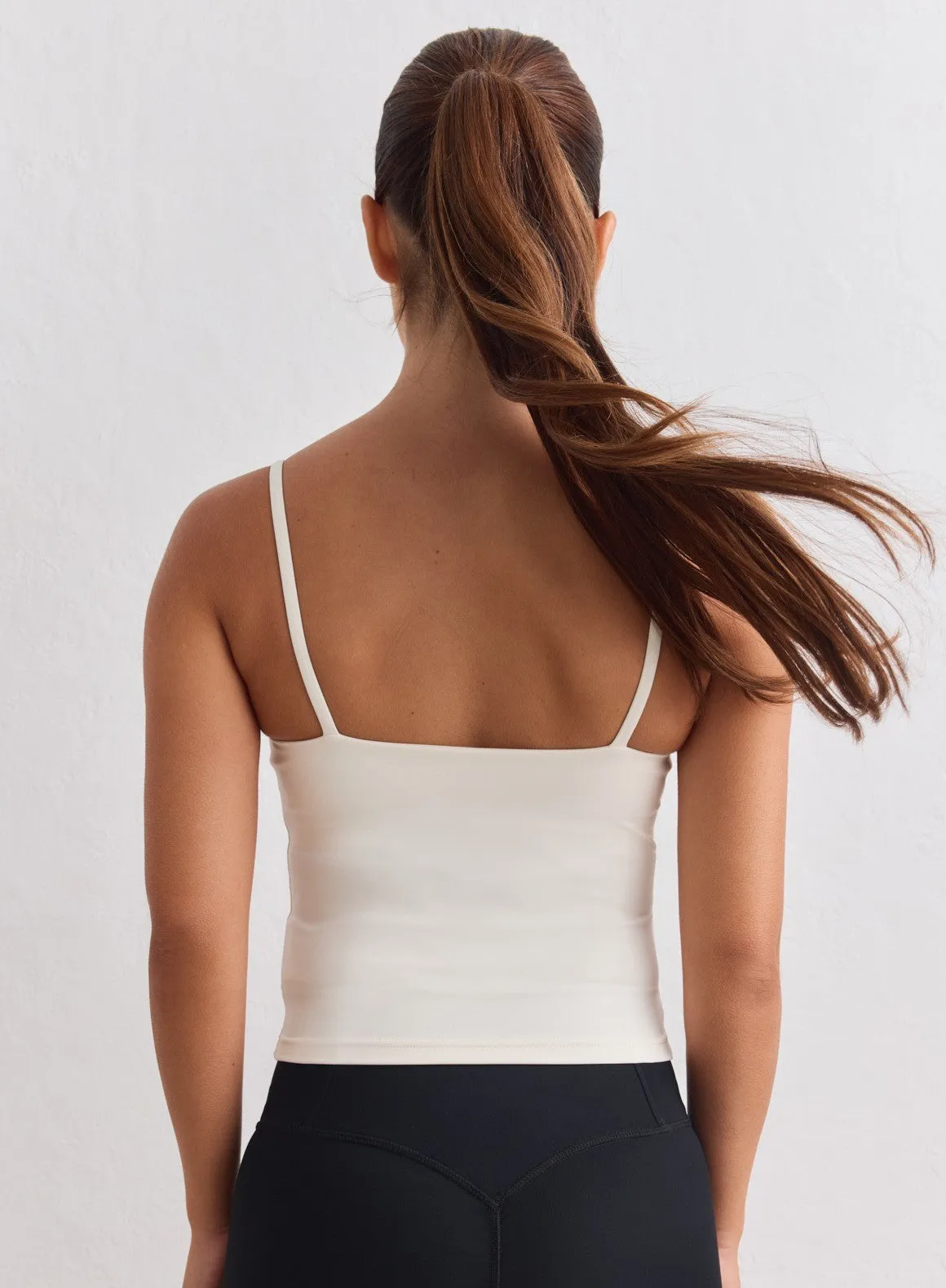 Cream Sculpting Strap Singlet sold by Aimn product image thumbnail 3