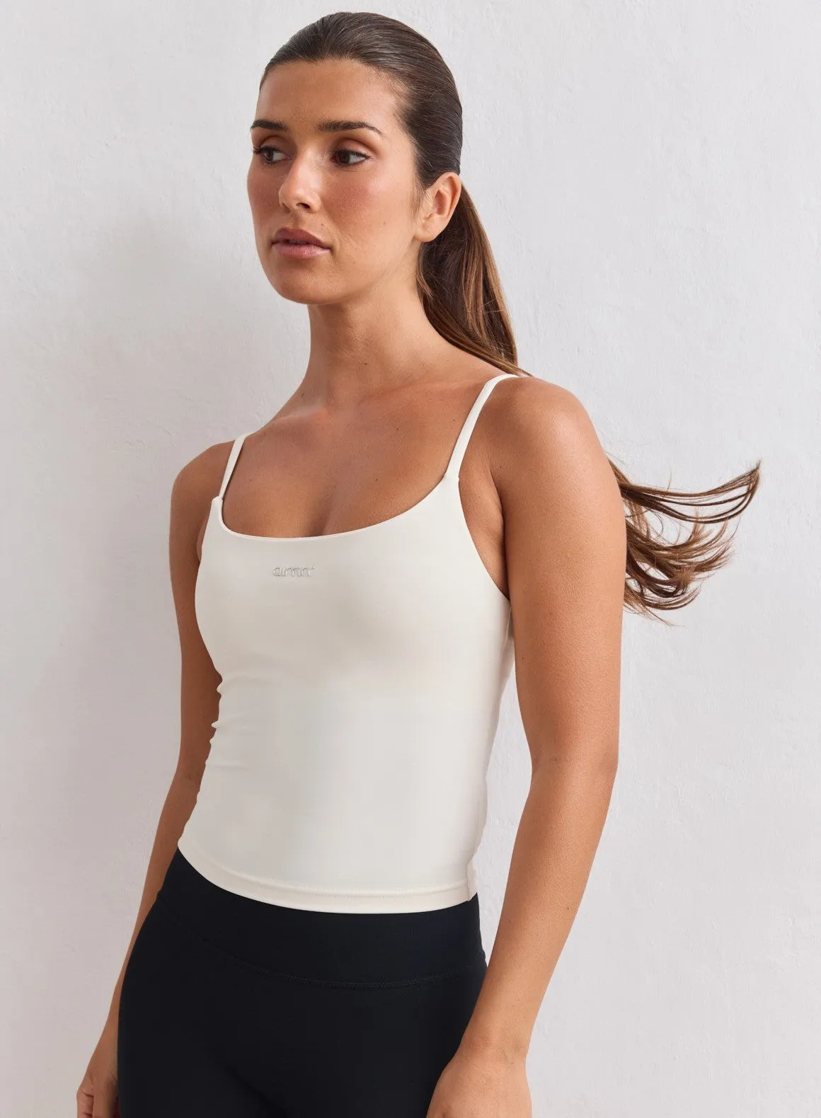 Cream Sculpting Strap Singlet sold by Aimn