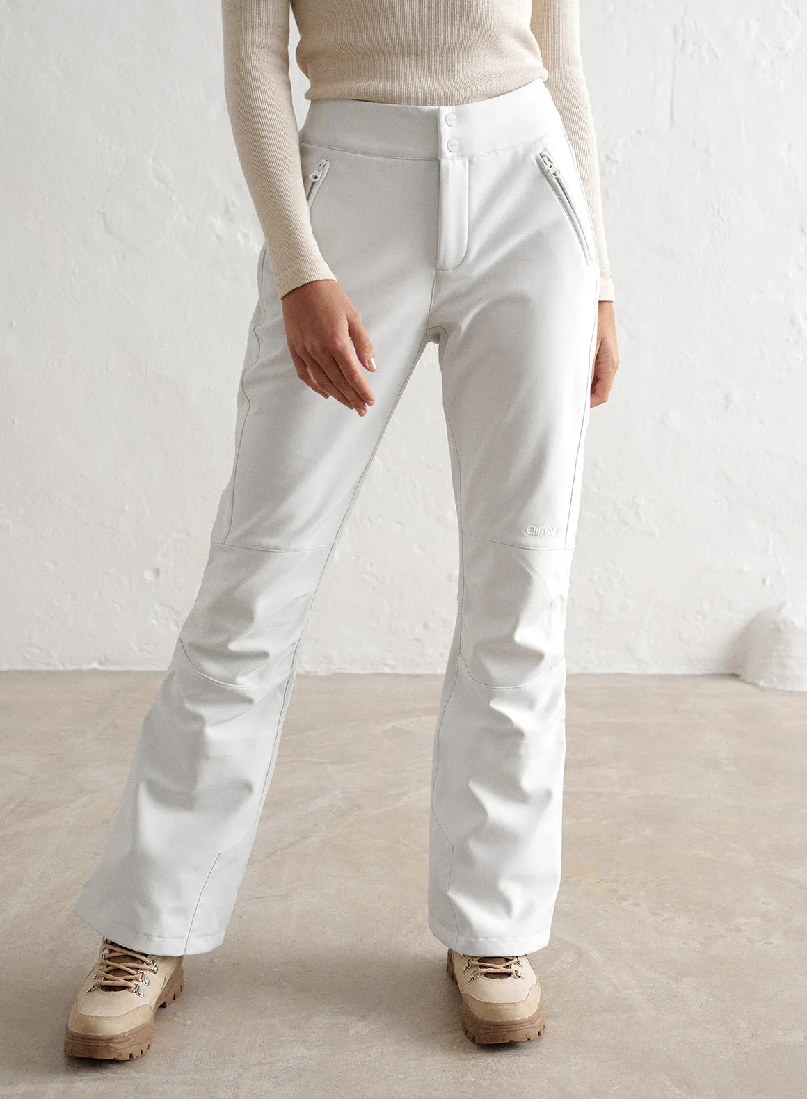 White Stretch Thermo Pants sold by Aimn