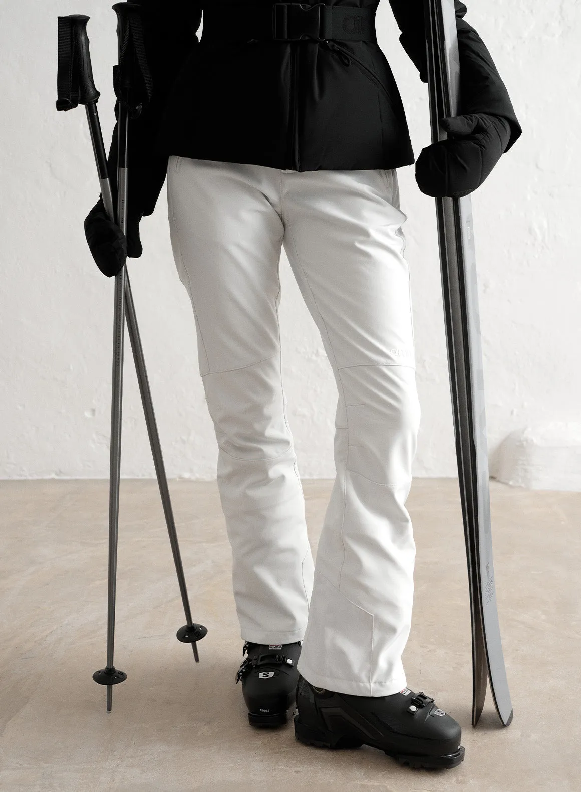 White Stretch Thermo Pants sold by Aimn product image thumbnail 3