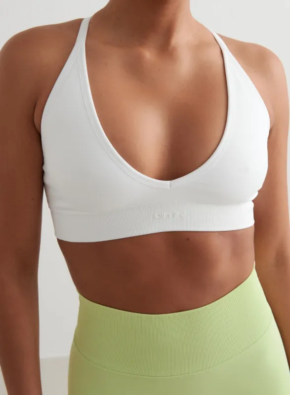 White Shape Seamless Cross Back Bra sold by Aimn