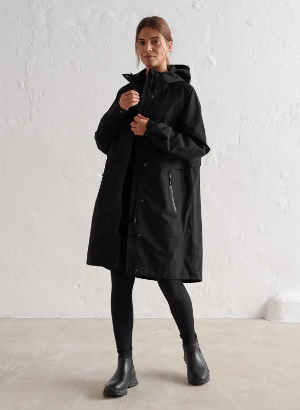 Black Waterproof Parka sold by Aimn