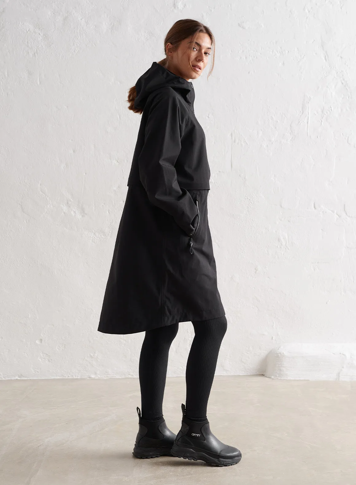 Black Waterproof Parka sold by Aimn product image thumbnail 4