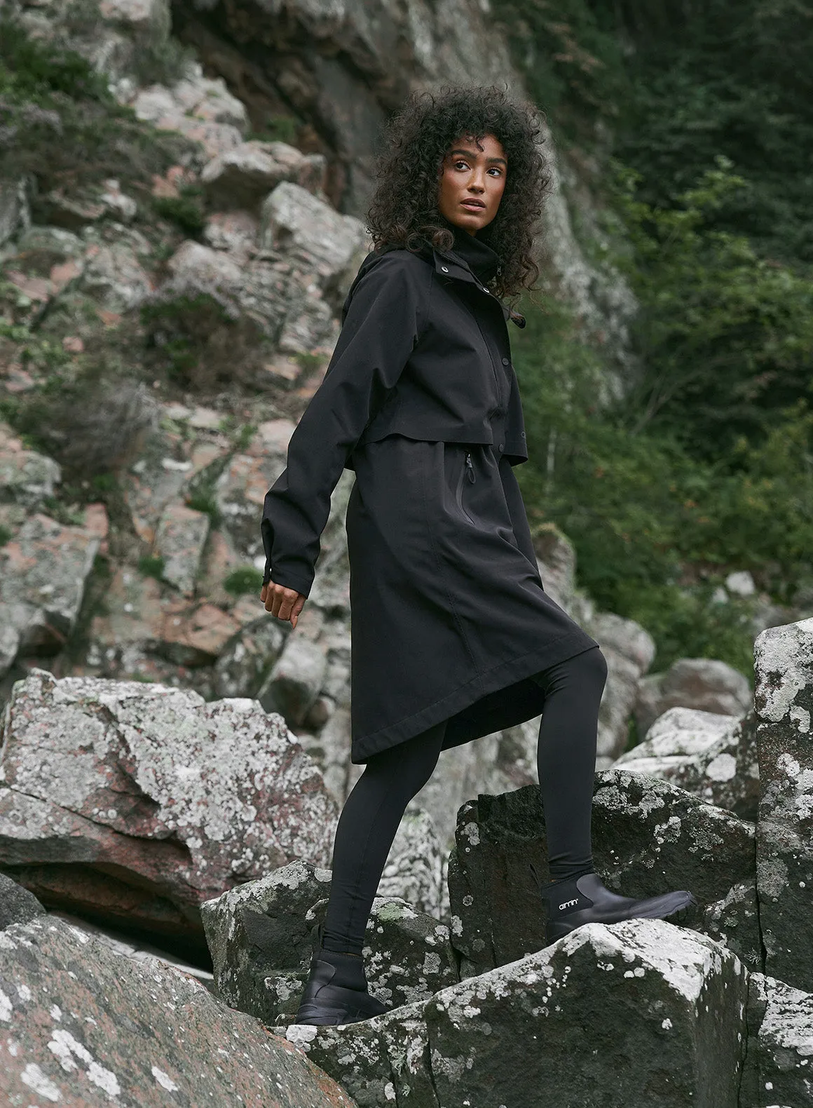 Black Waterproof Parka sold by Aimn product image thumbnail 3