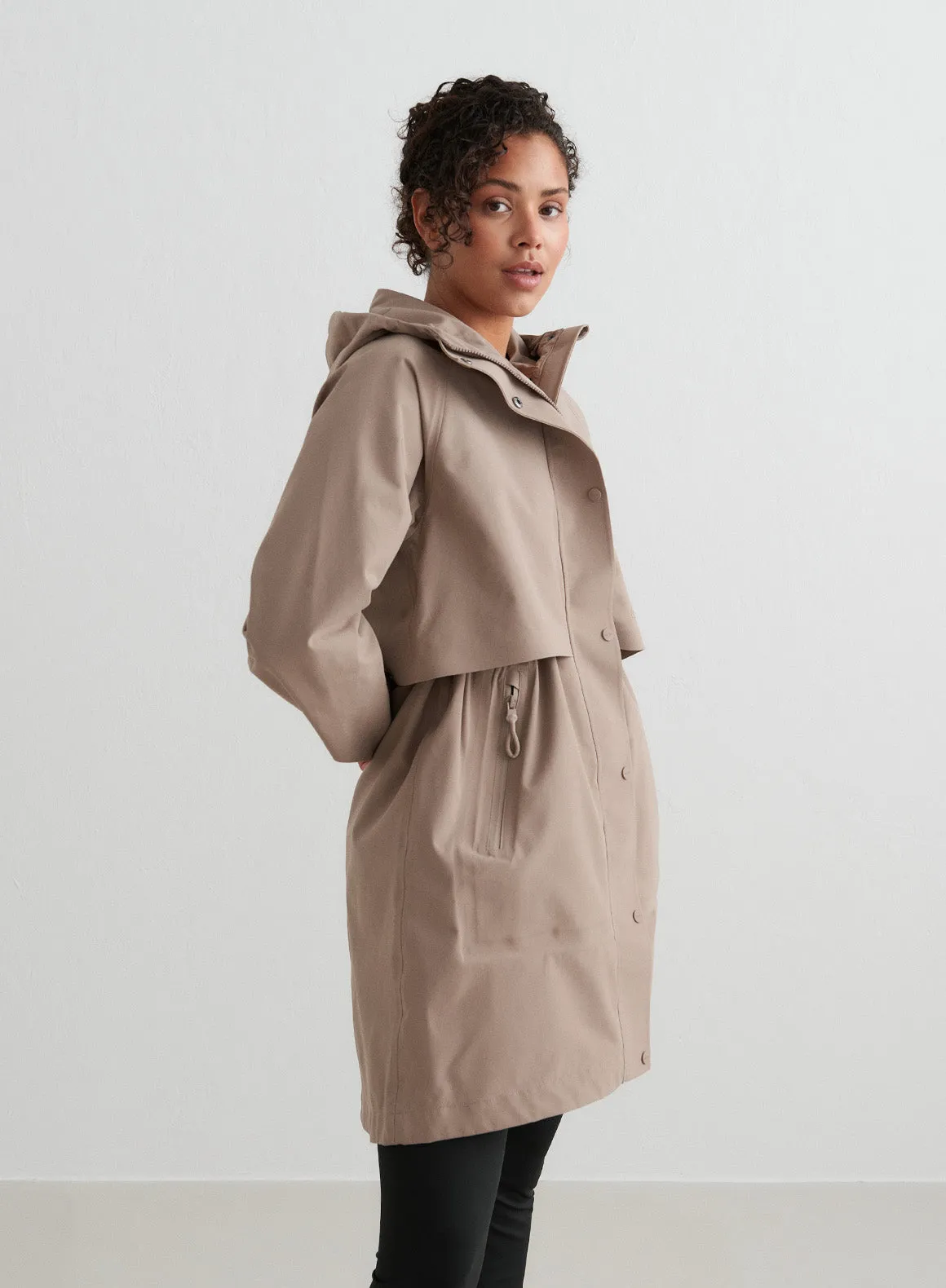 Espresso Waterproof Parka sold by Aimn product image thumbnail 4