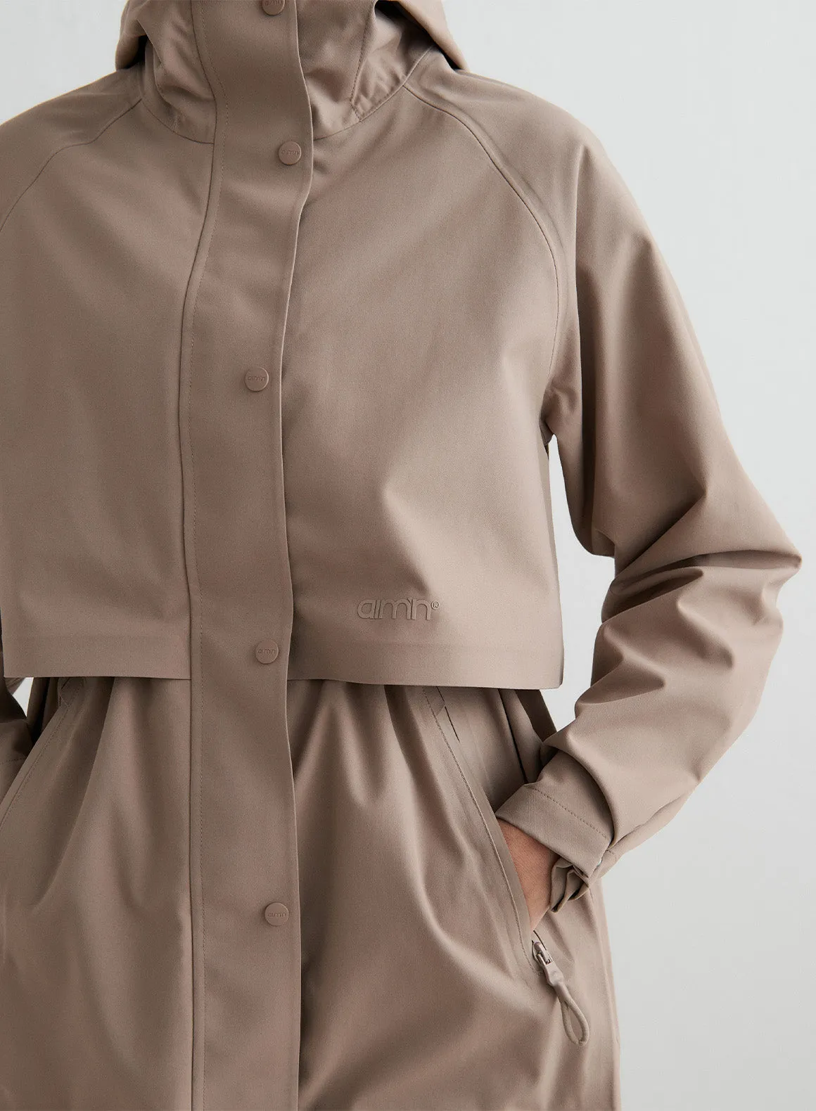 Espresso Waterproof Parka sold by Aimn product image thumbnail 2