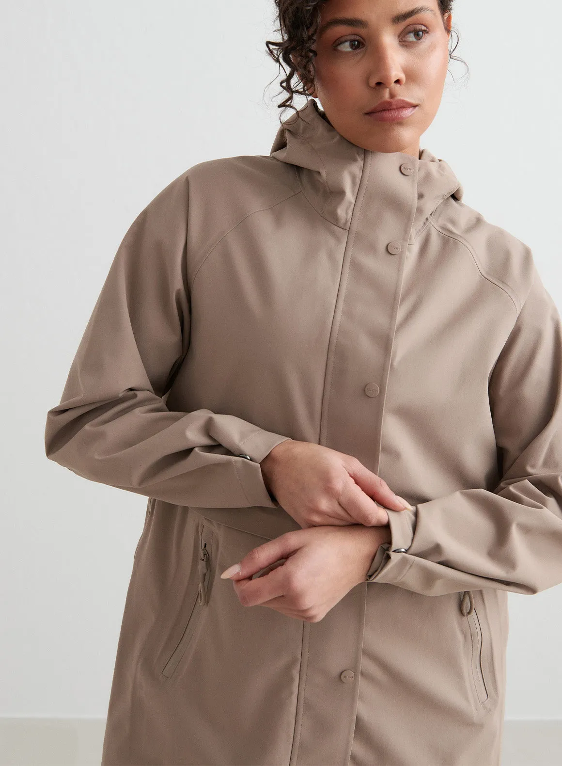 Espresso Waterproof Parka sold by Aimn product image thumbnail 5
