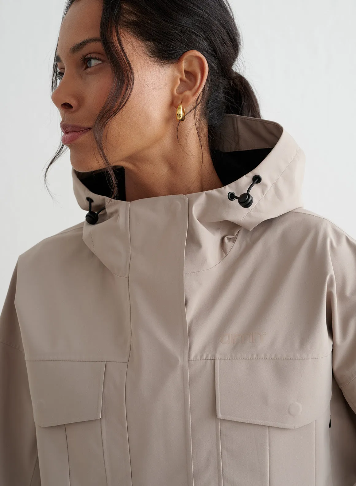 Dark Clay Waterproof Jacket sold by Aimn product image thumbnail 4