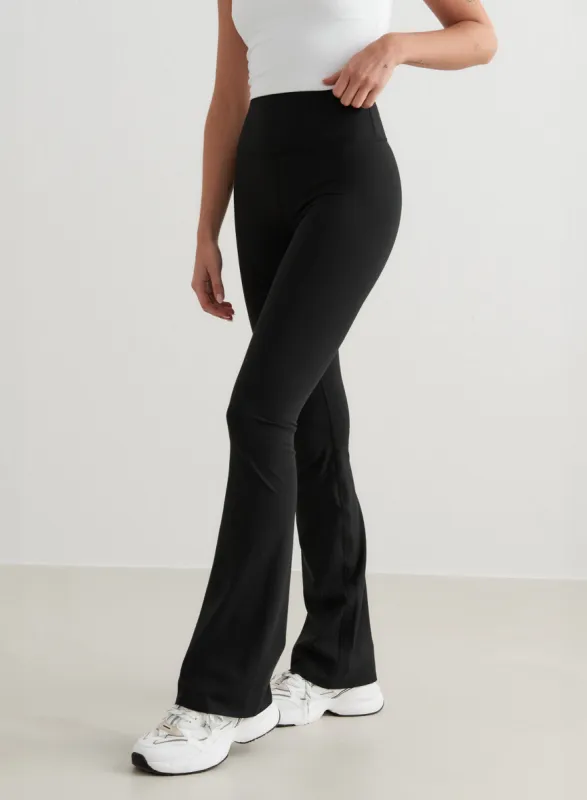 Black Sense Flare Tights sold by Aimn