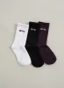 Midnight Plum Young aim'n Logo Socks 3-pack sold by Aimn