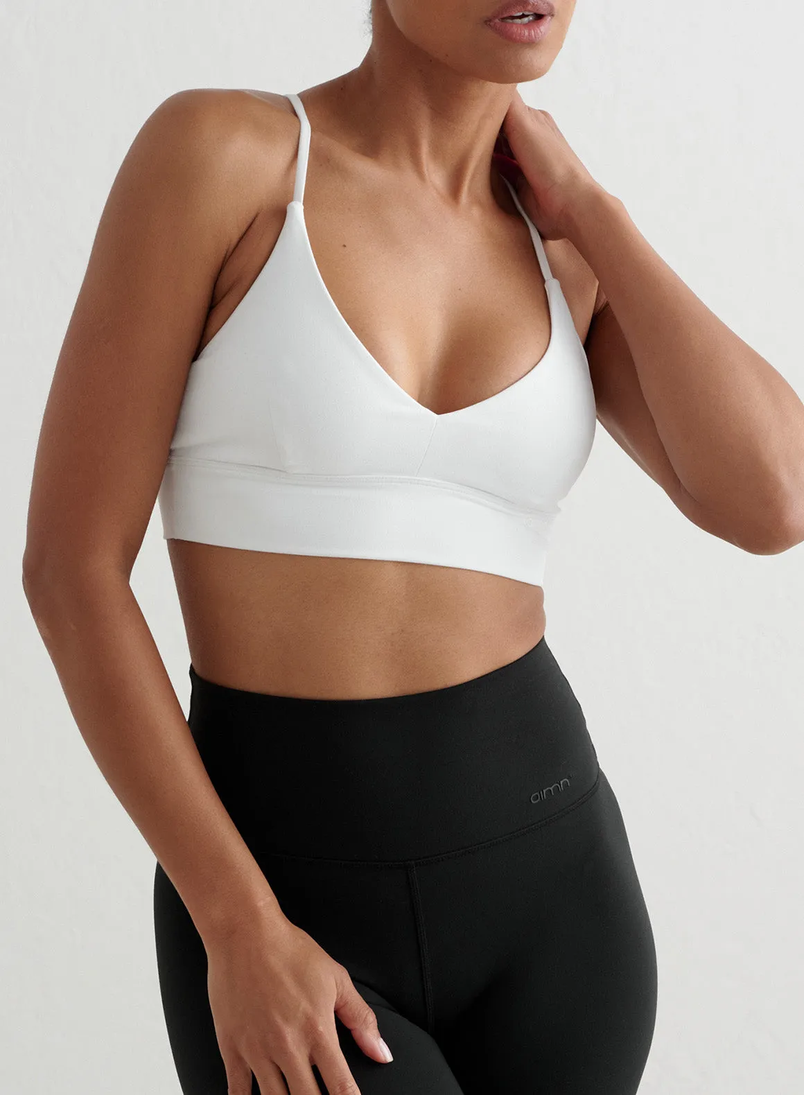 White Sense Strap Bra sold by Aimn
