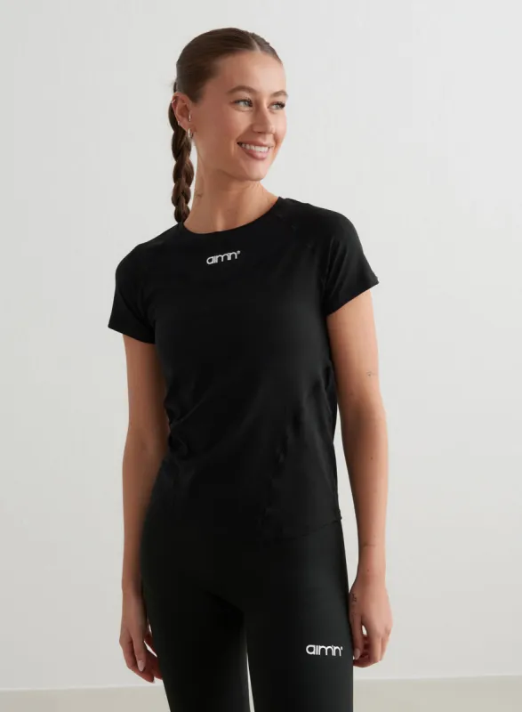Black Soft Basic Short Sleeve sold by Aimn