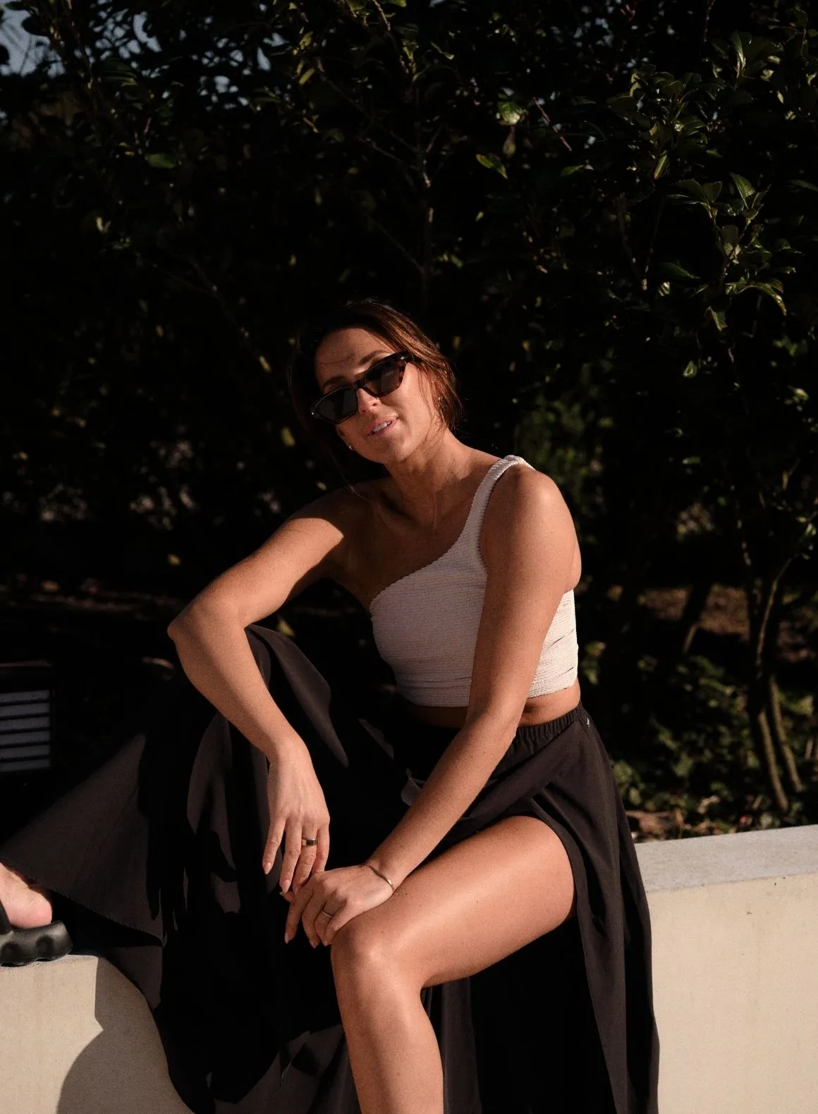 Black Flowy Skirt sold by Aimn product image thumbnail 5