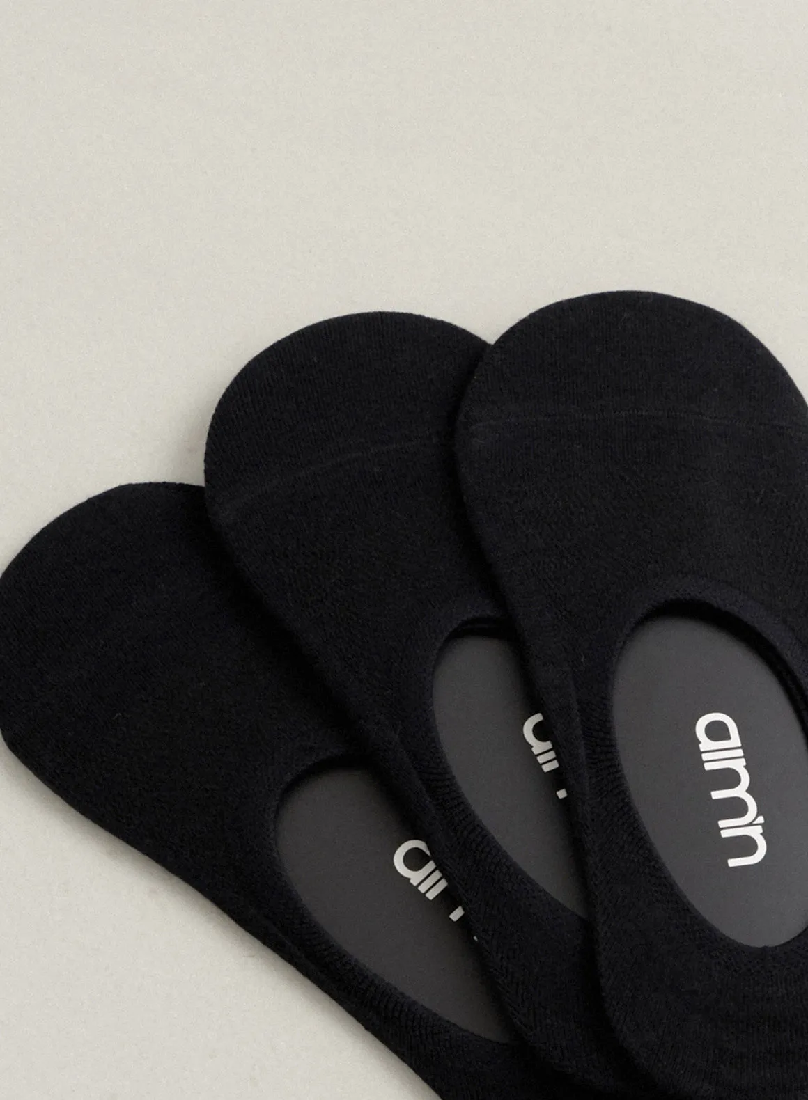 3-Pack Black Invisible Workout Socks sold by Aimn product image thumbnail 2