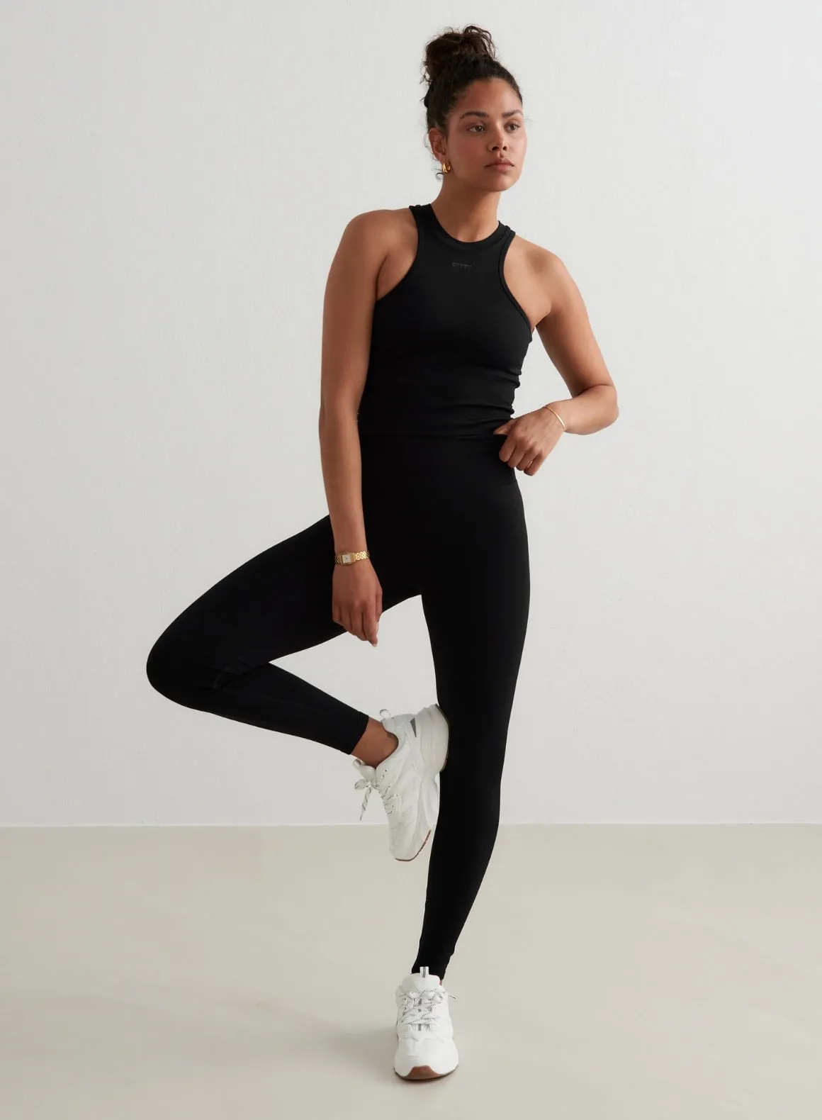 Black Shape Seamless Racerfront Top sold by Aimn product image thumbnail 5