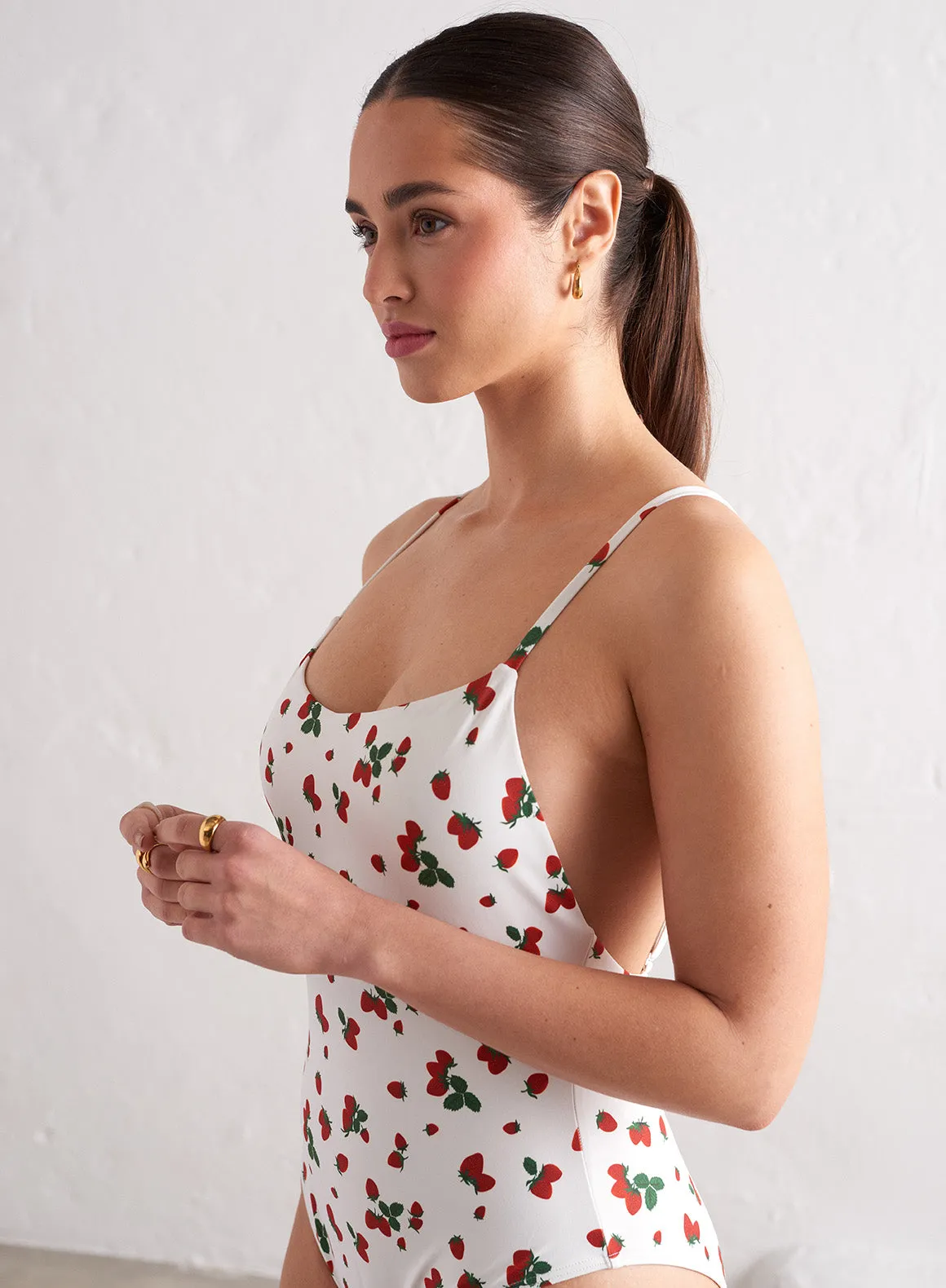Berry/Sugar Rush Deep Back Classic Swimsuit sold by Aimn product image thumbnail 3