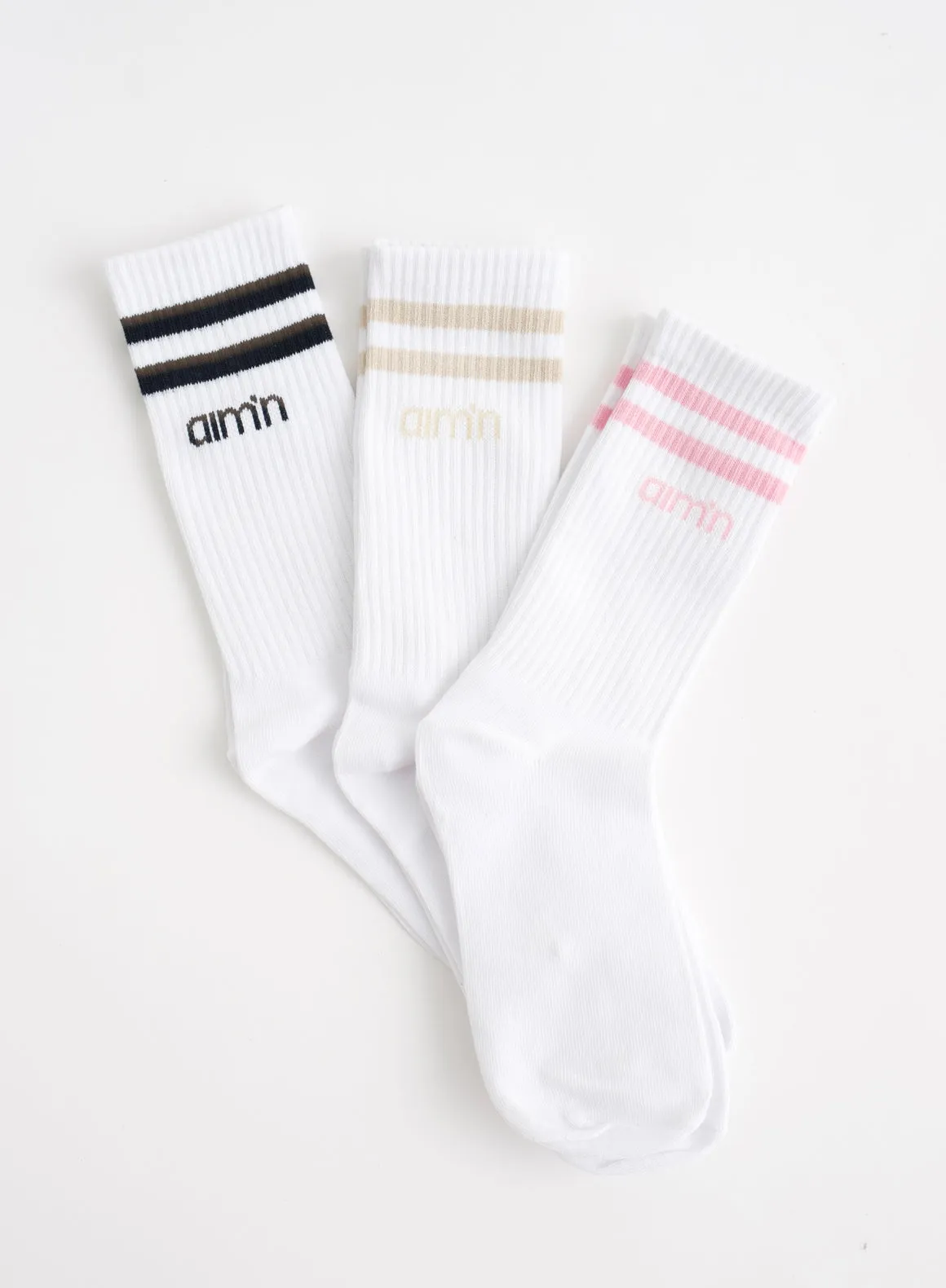 Cotton Candy Aim High Socks 3-pack sold by Aimn
