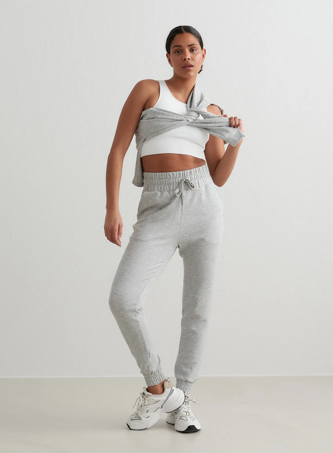 Shadow Grey Light Grey Melange Comfy Sweatpants sold by Aimn