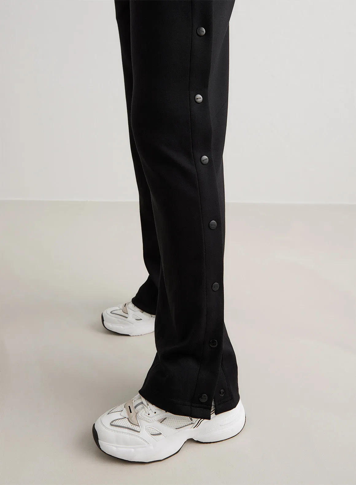 Black Comfy Buttoned Pants sold by Aimn product image thumbnail 3