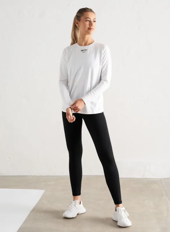 White Soft Basic Edge Long Sleeve sold by Aimn