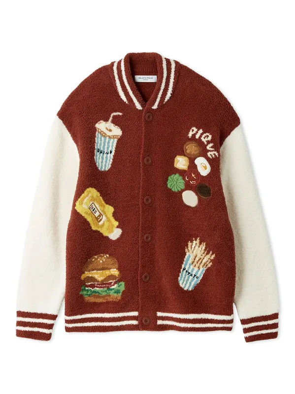[Hirano Toshiyuki] Men's Powder Hamburger Jacquard Blouson made by Gelato Pique