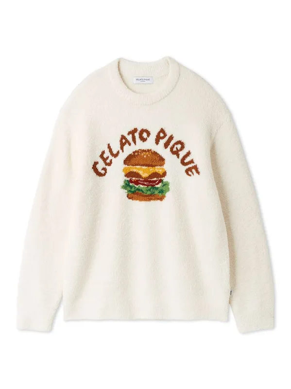 [Hirano Toshiyuki] Men's Powder Hamburger Jacquard Pullover made by Gelato Pique
