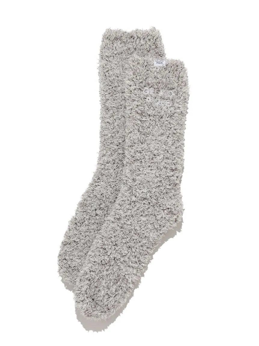 Men's Melange embroidered logo socks sold by Gelato Pique