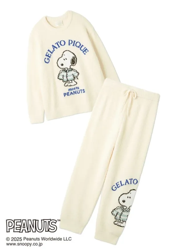 [PEANUTS] Men's Original Art Jacquard Pullover & Pants Set sold by Gelato Pique