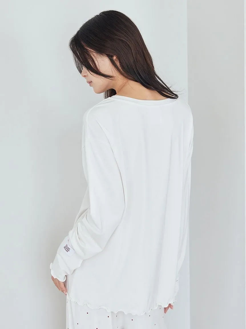 Hot Fabric Rayon One Point Logo Long T-shirt sold by Gelato Pique product image thumbnail 5