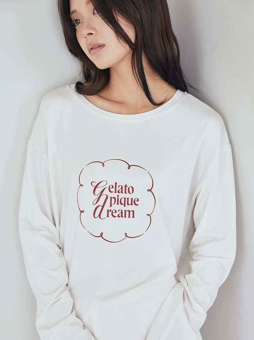 Hot Fabric Rayon One Point Logo Long T-shirt sold by Gelato Pique