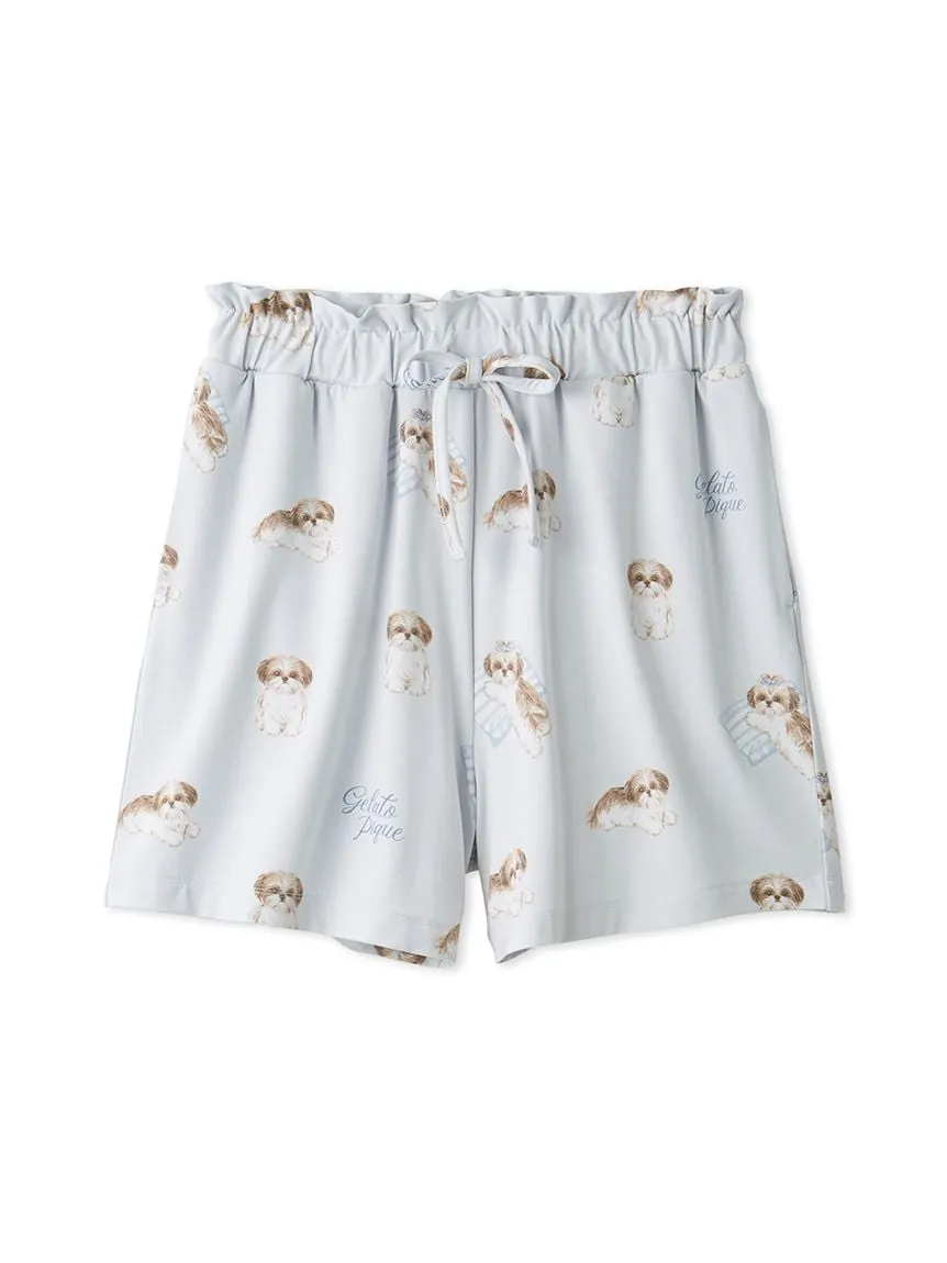 Shih Tzu Print Shorts sold by Gelato Pique product image thumbnail 3
