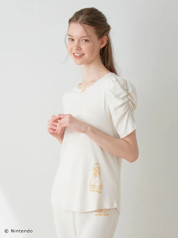 Peach Collection Puff Sleeve Top sold by Gelato Pique