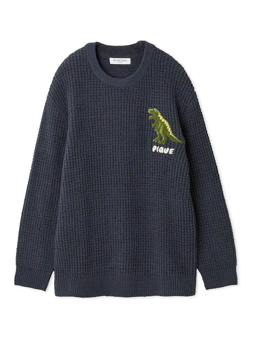 Mens Waffle Dinosaur Pullover sold by Gelato Pique product image thumbnail 2