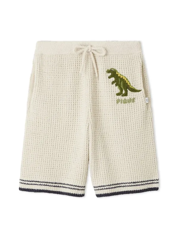 Mens Waffle Dinosaur Shorts made by Gelato Pique